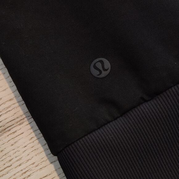 Lululemon Reversible Non Stop Cotton Bomber Jacket Womens Size 8 Black W4BSQS - Picture 8 of 16